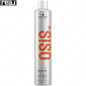 اسپری مو Schwarzkopf OSiS+ Session برای نگهداری قوی حالت مو
