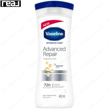 لوسیون بدن وازلین Intensive Care Advanced Repair Fragrance Free با مرطوب‌کنندگی 72 ساعته 400 میل