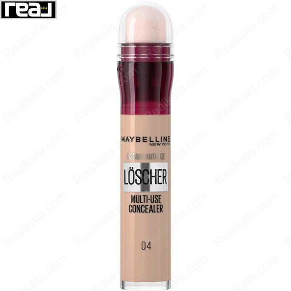 کانسیلر میبلین Instant Anti Age شماره 04 رنگ Honey با اپلیکاتور اسفنجی