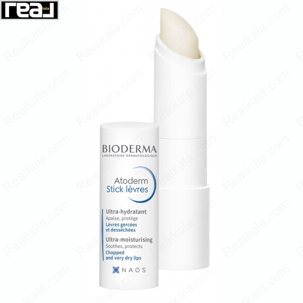 بالم لب استیکی بایودرما Atoderm Ultra-Hydratant مناسب لب‌های ترک‌خورده و بسیار خشک