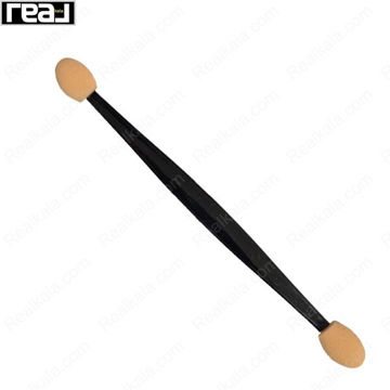 اپلیکاتور دو سر سایه چشم با سری اسفنجی و دسته بلند مناسب پخش یکنواخت و ترکیب حرفه‌ای سایه چشم