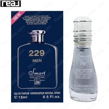 بطری اسمارت کالکشن کد 229 با تصویر عطر پولو بلک مردانه روی جعبه