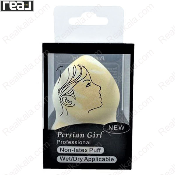 پد آرایشی بدون لاتکس پرشین گرل زرد و سفید با قابلیت استفاده خشک و مرطوب