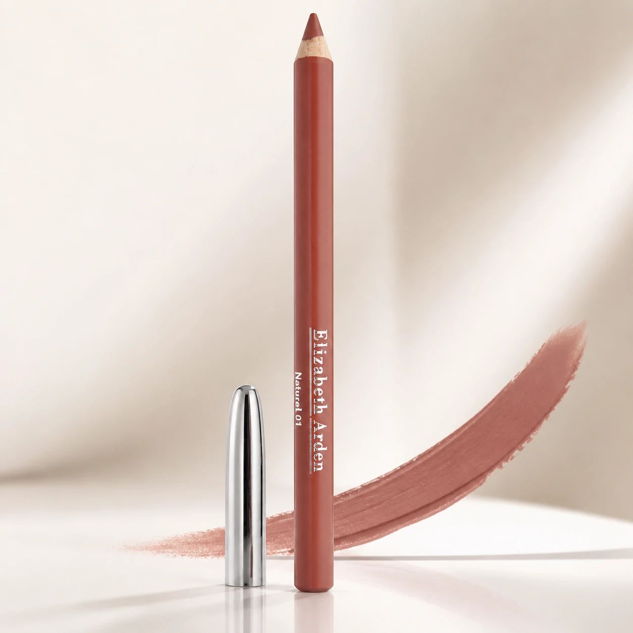 مداد لب Elizabeth Arden Lip Pencil رنگ Naturel 01 با نوک نود طبیعی