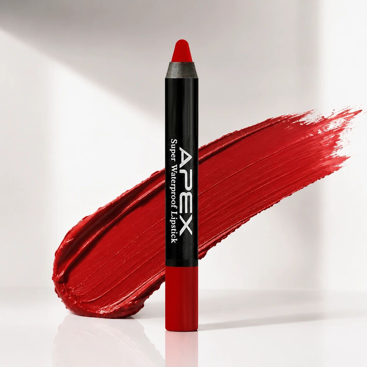 رژ لب مدادی APEX Super Waterproof Lipstick رنگ قرمز کلاسیک با نوک نرم و مات