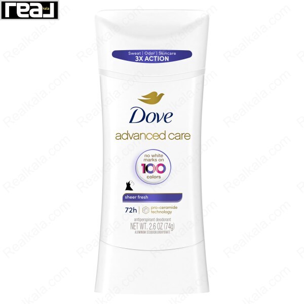 استیک ضد تعریق داو Advanced Care مدل Sheer Fresh حجم 74 گرم