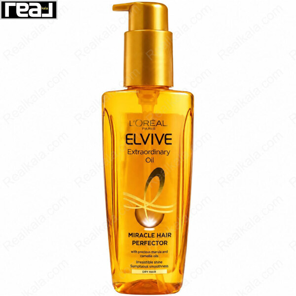 روغن مو لورال Elvive Extraordinary Oil حجم 100 میل مخصوص موهای خشک