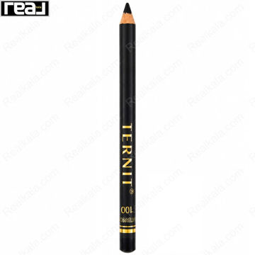 مداد چشم چوبی TERNIT شماره 100 با بدنه مشکی و نوشته طلایی