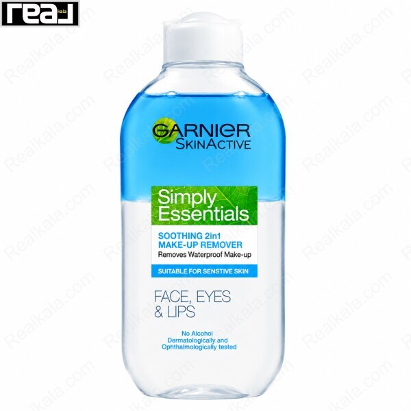 محلول پاک کننده آرایش دوفاز گارنیر مدل Simply Essentials مناسب پوست حساس
