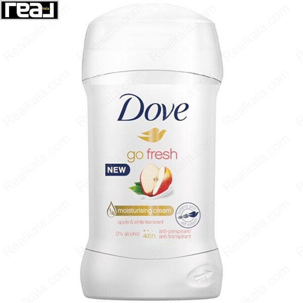 استیک ضد تعریق زنانه داو Go Fresh با رایحه سیب و چای سفید و محافظت 48 ساعته بدون الکل