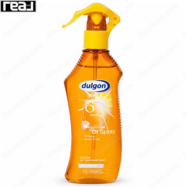 اسپری روغن آفتاب دالگون مدل Coconut Oil Spray با SPF 6 مناسب آفتاب‌گرفتن، برنزه شدن و ایجاد جلوه براق روی پوست