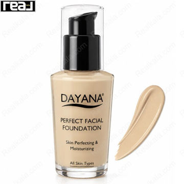 کرم پودر دایانا مدل Perfect Facial Foundation شماره 10 با تناژ بژ گرم، بسته‌بندی پمپی و بافت کرمی مناسب آرایش روزانه