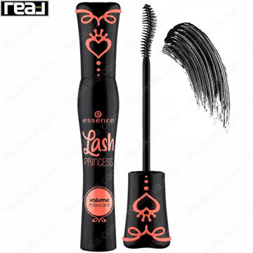 نمای ریمل Essence مدل Lash Princess Volume مشکی با طراحی نارنجی