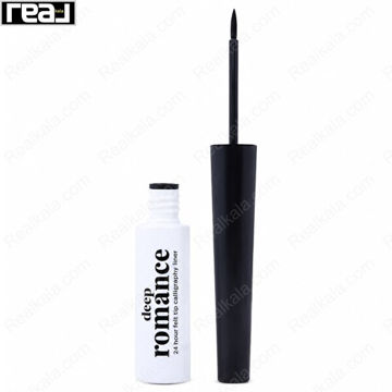 خط چشم دیپ رومنس مدل 24 ساعته Felt Tip Calligraphy Liner با نوک ماژیکی