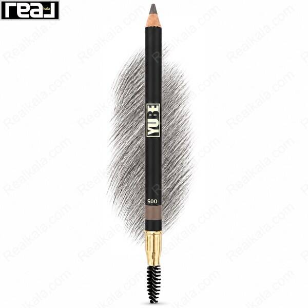 مداد ابرو پودری یوبه 005 مناسب موهای قهوه‌ای تیره و مشکی