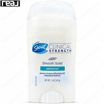 ضد تعریق Secret Clinical Strength Waterproof با بافت Smooth Solid