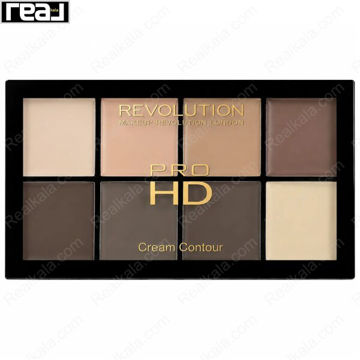 پالت کانتور کرمی رولوشن Ultra Pro HD مدل Light Medium شامل 8 رنگ روشن، خنثی و قهوه‌ای