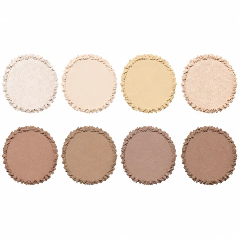 نمونه رنگ 8 پودر کانتور و هایلایتر میکاپ رولوشن مدل Iconic Lights & Contour با تناژهای روشن و تیره