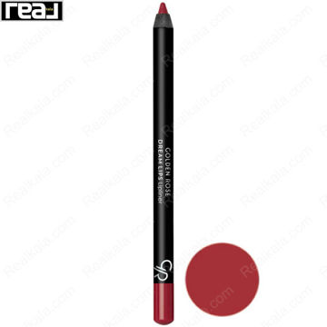 مداد لب گلدن رز سری Dream Lips شماره 517 با بدنه مشکی و مغزی قرمز آجری پخته