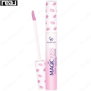 اپلیکاتور و پوکه برق لب حرارتی مجیک کیس گلدن رز مدل Glossy Pink