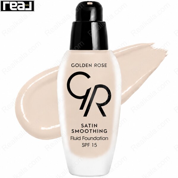 پوشش یکدست پوست با کرم پودر ساتین اسموتینگ گلدن رز شماره 21 حاوی SPF 15