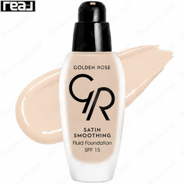 پوشش ابریشمی و ماندگار پوست با کرم پودر ساتین اسموتینگ گلدن رز شماره 24 دارای SPF 15
