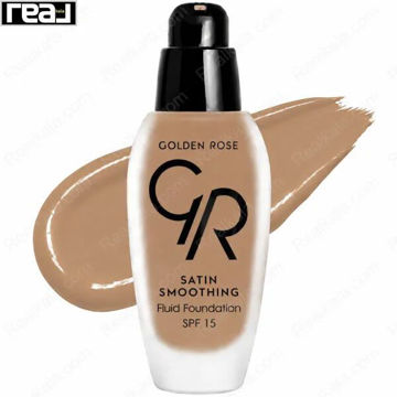 پوشش عیوب چهره و ماندگاری بالا با کرم پودر ساتین اسموتینگ گلدن رز شماره 32 دارای SPF 15