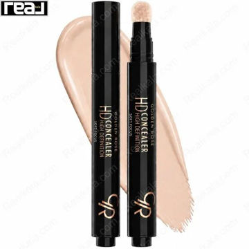نمایش اپلیکاتور اسفنجی و بسته‌بندی کانسیلر اچ‌دی گلدن رز شماره 05