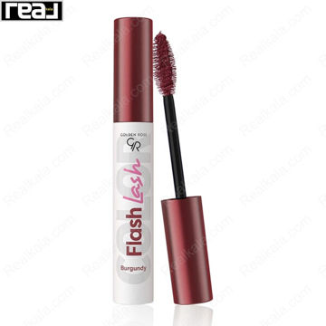 ریمل رنگی گلدن رز فلش لش 10 زرشکی Burgundy