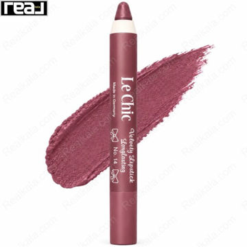 رژ لب مدادی لچیک شماره 14 رنگ رز و آلویی ملایم مات