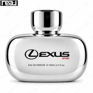 ادو پرفیوم لکسوس اسپرت رودییر 100 میل با بطری نقره‌ای و رایحه خنک و تند مرکباتی دریایی