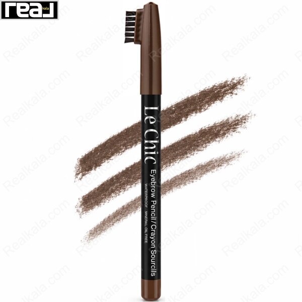 مداد ابرو برس دار لچیک شماره 305 قهوه‌ای کاپوچینویی