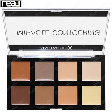 پالت کانسیلر و کانتور کرمی مکس فکتور مدل Miracle Contouring با 8 رنگ کاربردی