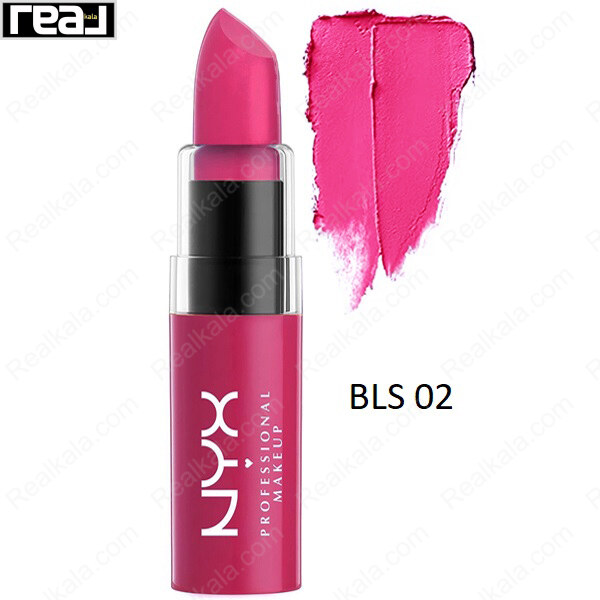 رژ لب جامد کره‌ای نیکس مدل Butter Lipstick شماره BLS02 رنگ سوئیت تارت
